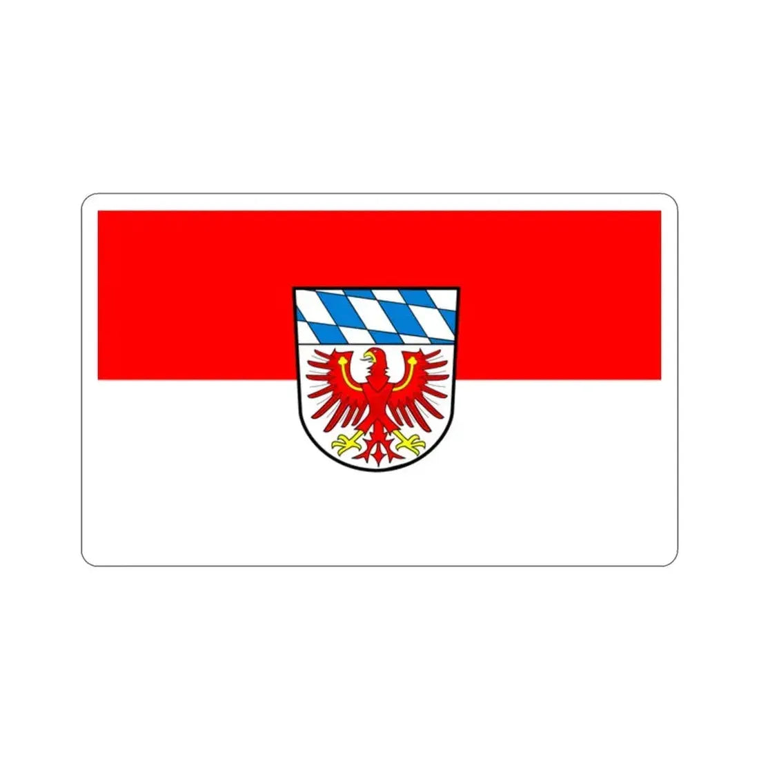 Flag of Bayreuth Germany STICKER Vinyl Die-Cut Decal 2 Inch - The Sticker Space