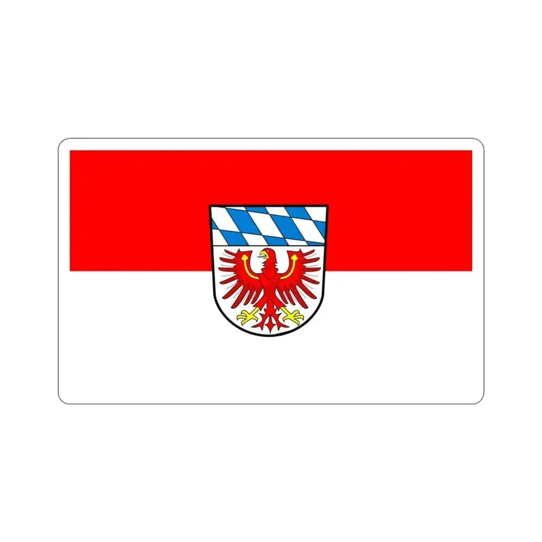 Flag of Bayreuth Germany STICKER Vinyl Die-Cut Decal 3 Inch - The Sticker Space