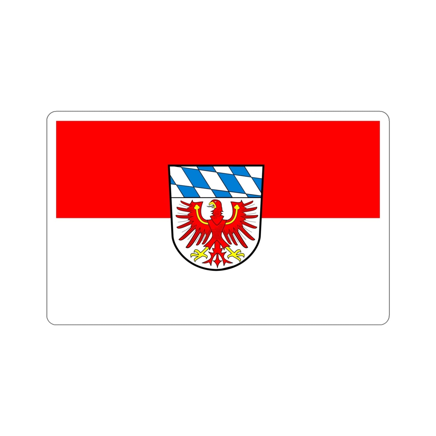 Flag of Bayreuth Germany STICKER Vinyl Die-Cut Decal-6 Inch-The Sticker Space