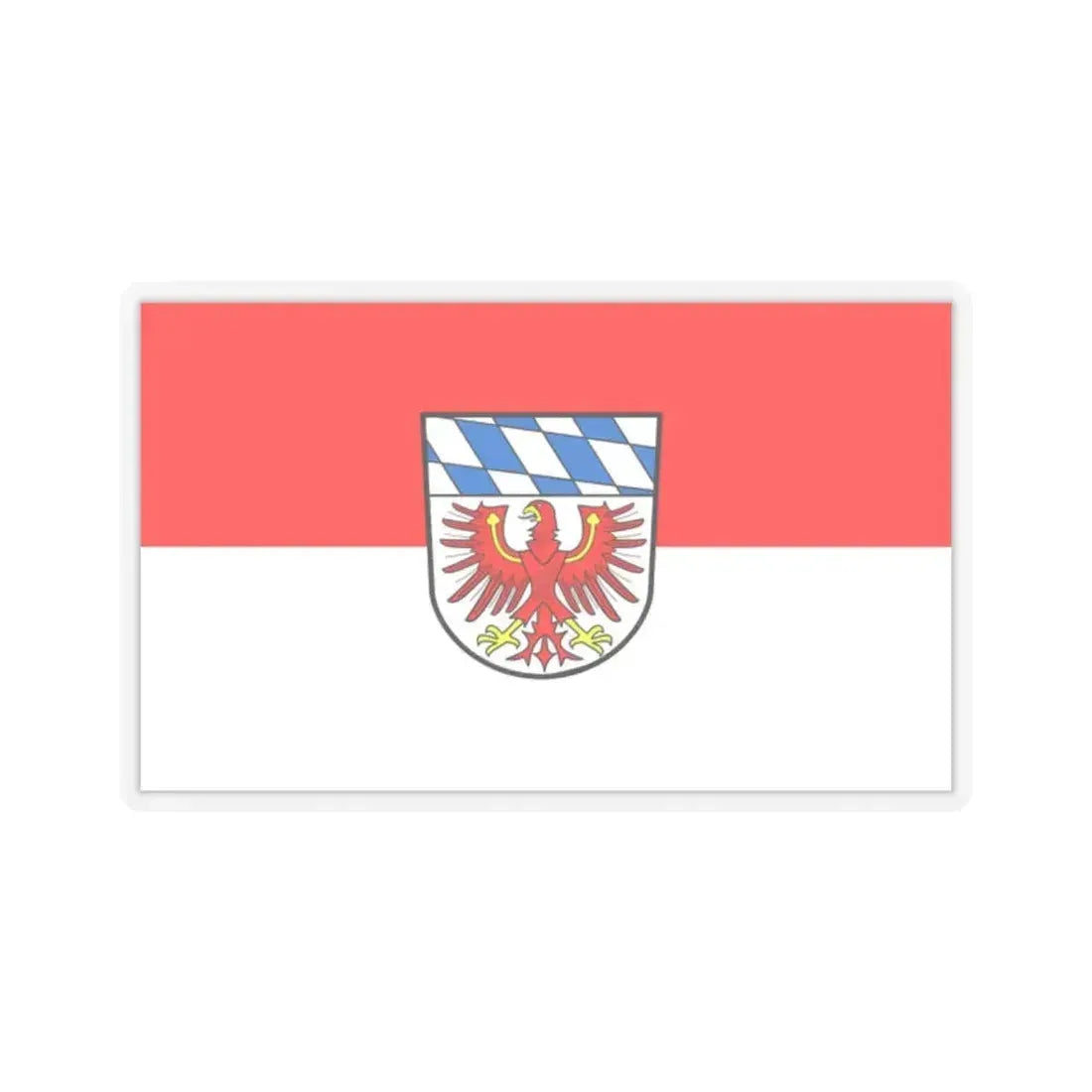 Flag of Bayreuth Germany - STICKER Vinyl Kiss-Cut Decal 2 Inch Transparent - The Sticker Space