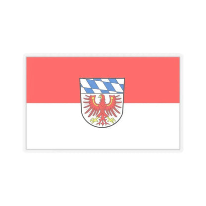 Flag of Bayreuth Germany - STICKER Vinyl Kiss-Cut Decal 4 Inch Transparent - The Sticker Space