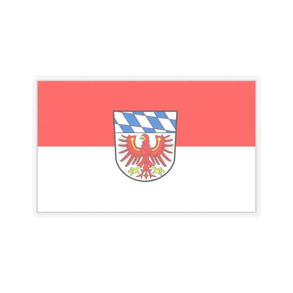 Flag of Bayreuth Germany - STICKER Vinyl Kiss-Cut Decal 6 Inch Transparent - The Sticker Space