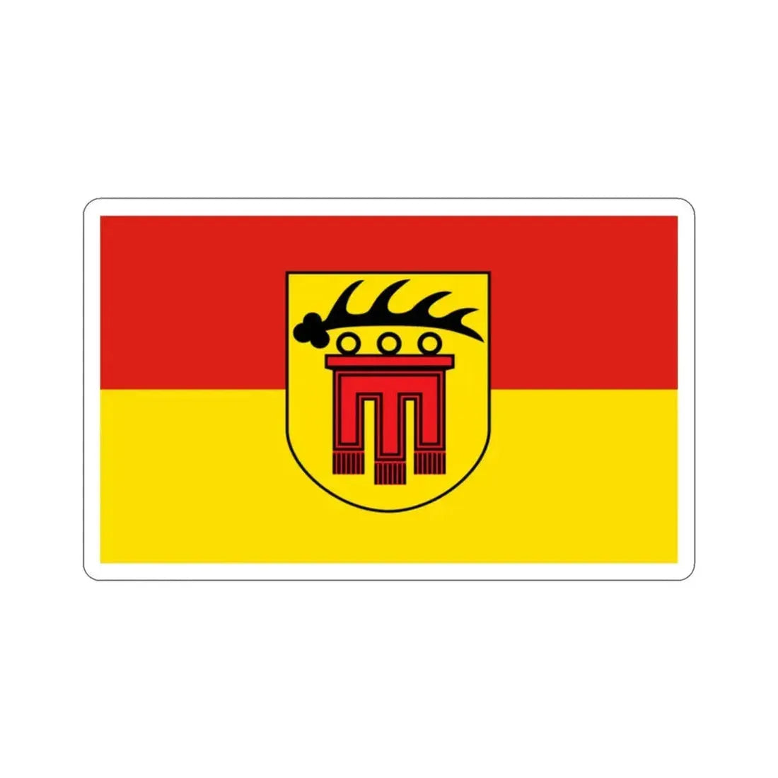 Flag of Böblingen Germany STICKER Vinyl Die-Cut Decal 2 Inch - The Sticker Space