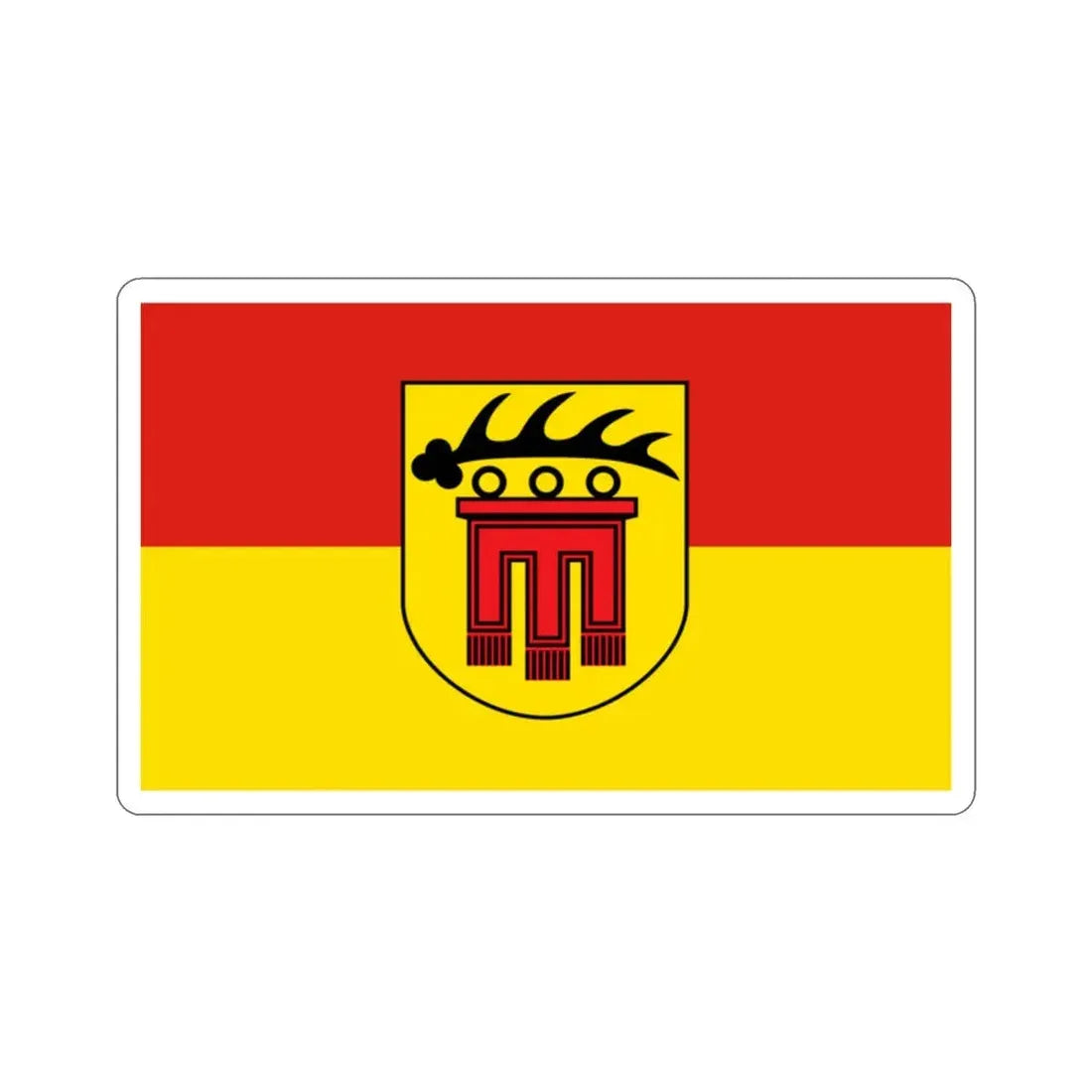 Flag of Böblingen Germany STICKER Vinyl Die-Cut Decal 2 Inch - The Sticker Space
