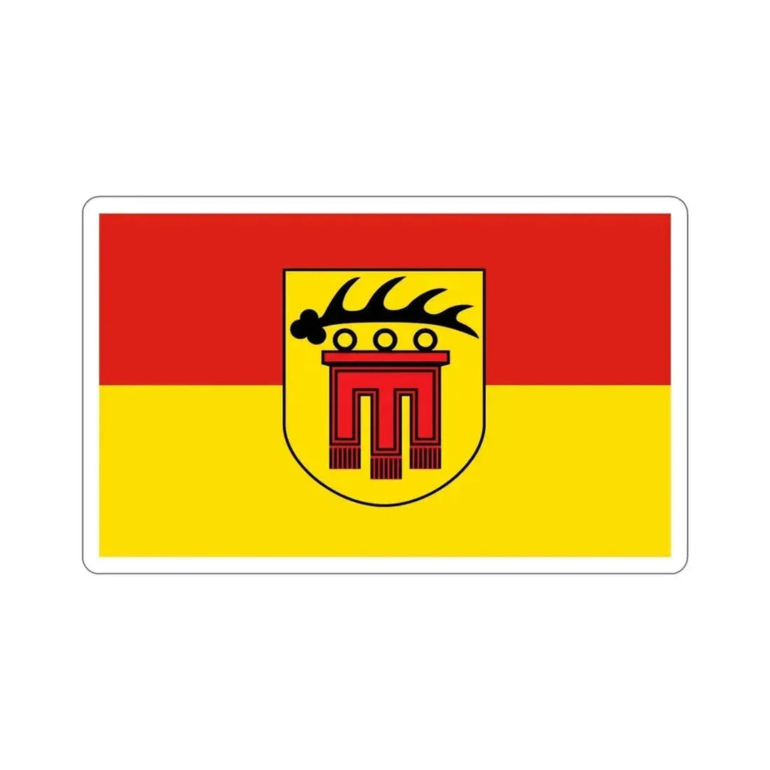 Flag of Böblingen Germany STICKER Vinyl Die-Cut Decal 5 Inch - The Sticker Space