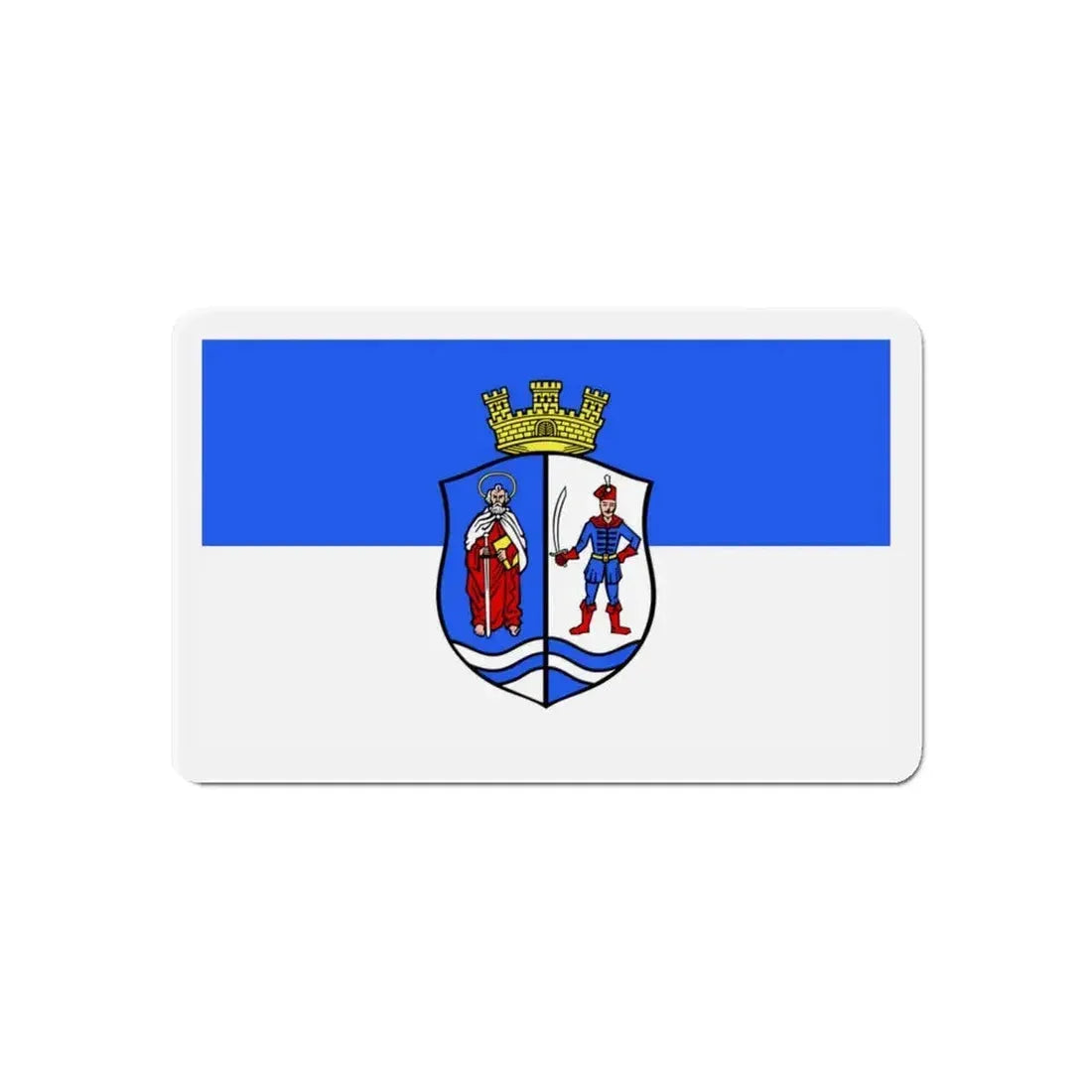 Flag of Bács Kiskun County Hungary - Refrigerator Magnet 6 Inch - The Sticker Space