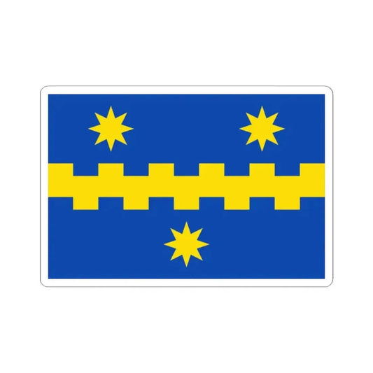 Flag of Beerse (Belgium) STICKER Vinyl Kiss-Cut Decal 2 Inch White - The Sticker Space