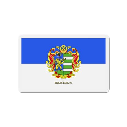 Flag of Békés County Hungary - Die-Cut Magnet-3" x 3"-The Sticker Space