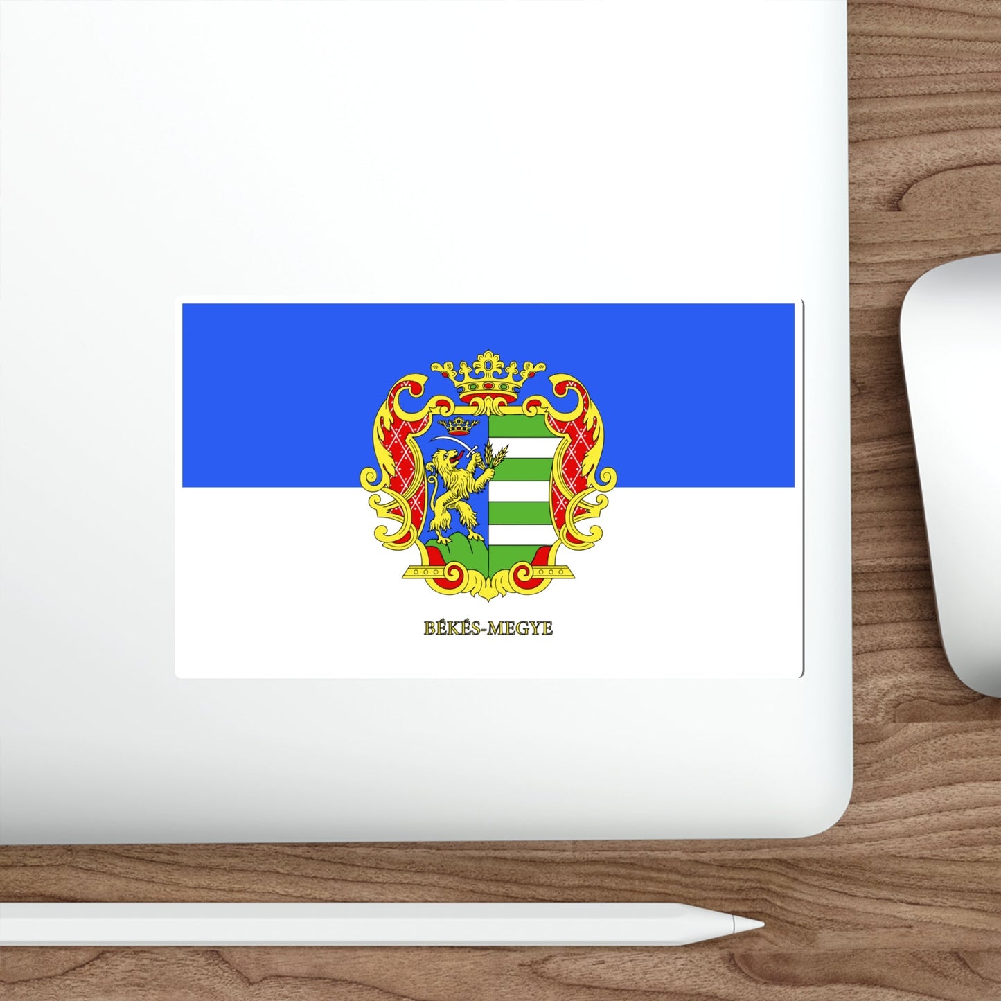 Flag of Békés County Hungary STICKER Vinyl Die-Cut Decal-The Sticker Space