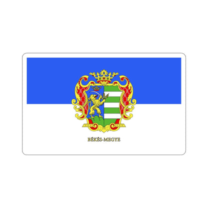 Flag of Békés County Hungary STICKER Vinyl Die-Cut Decal-5 Inch-The Sticker Space