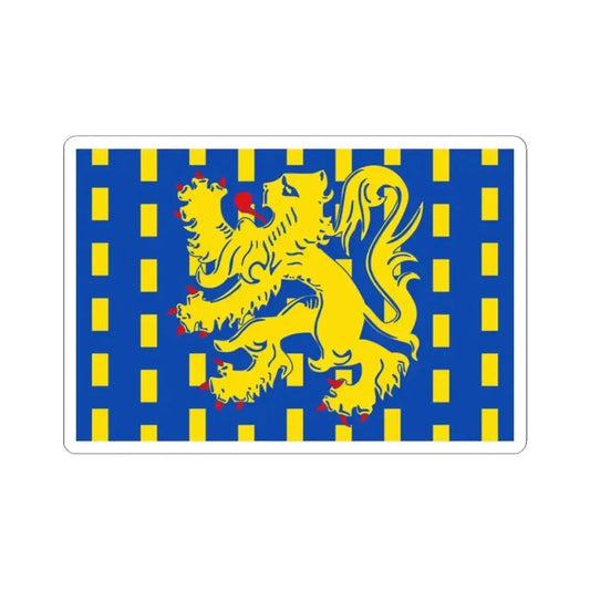 Flag of Bekkevoort (Belgium) STICKER Vinyl Kiss-Cut Decal 2 Inch White - The Sticker Space