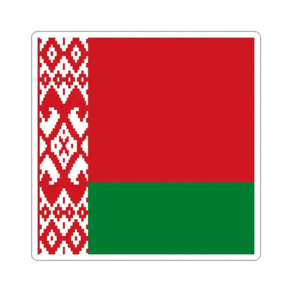 Flag of Belarus 1-1 (Belarus) STICKER Vinyl Kiss-Cut Decal 2 Inch White - The Sticker Space