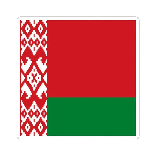 Flag of Belarus 1-1 (Belarus) STICKER Vinyl Kiss-Cut Decal 2 Inch White - The Sticker Space
