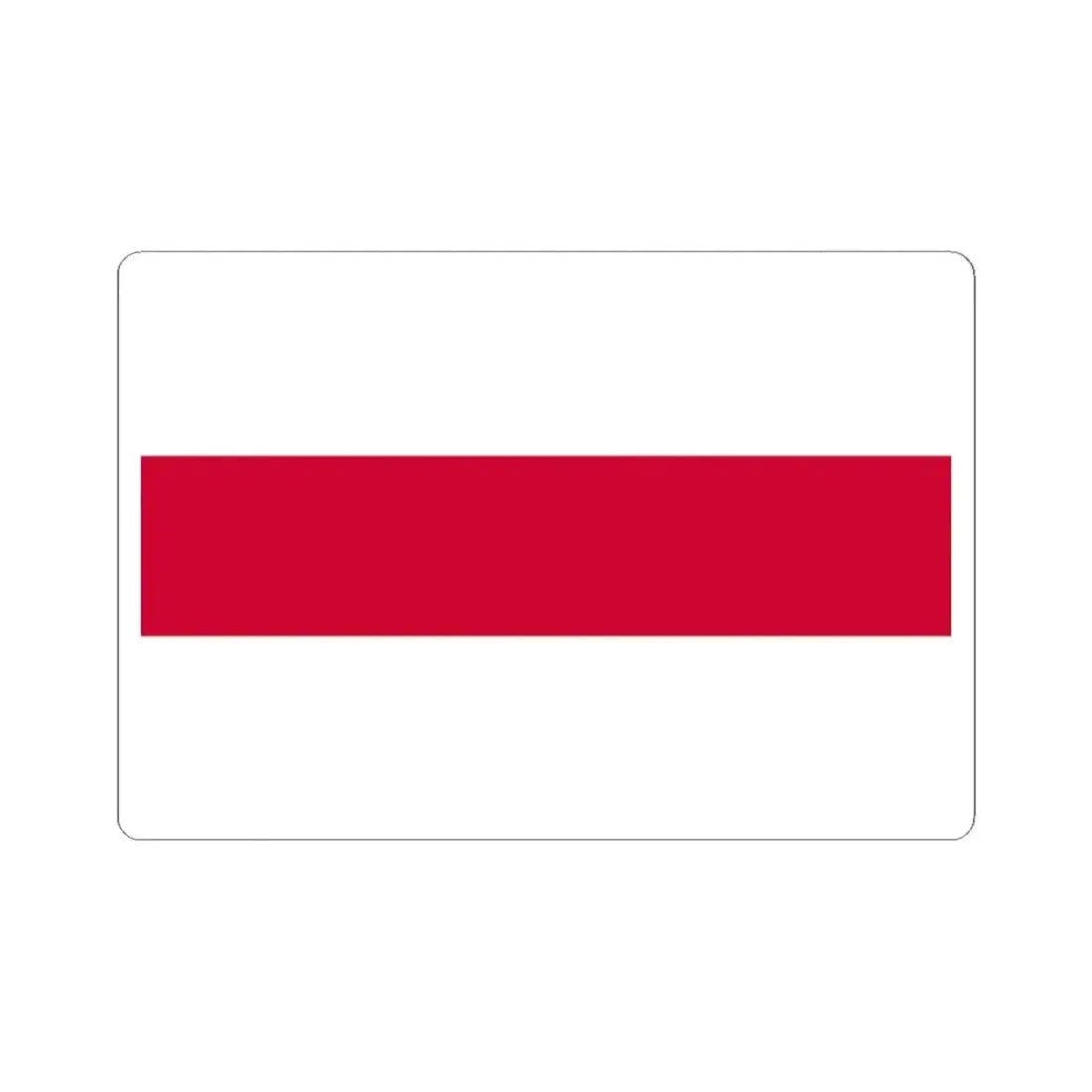 Flag of Belarus 1918-1919 (Belarus) STICKER Vinyl Kiss-Cut Decal 2 Inch White - The Sticker Space
