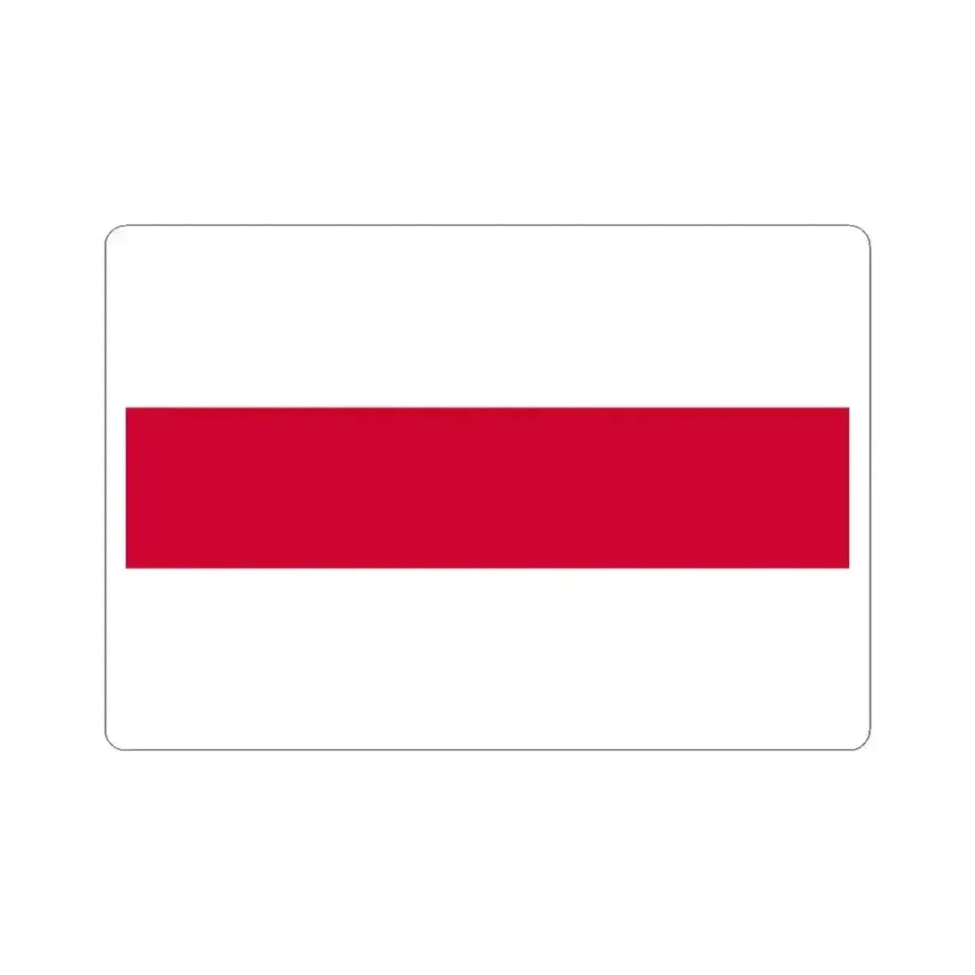 Flag of Belarus 1918-1919 (Belarus) STICKER Vinyl Kiss-Cut Decal 3 Inch White - The Sticker Space