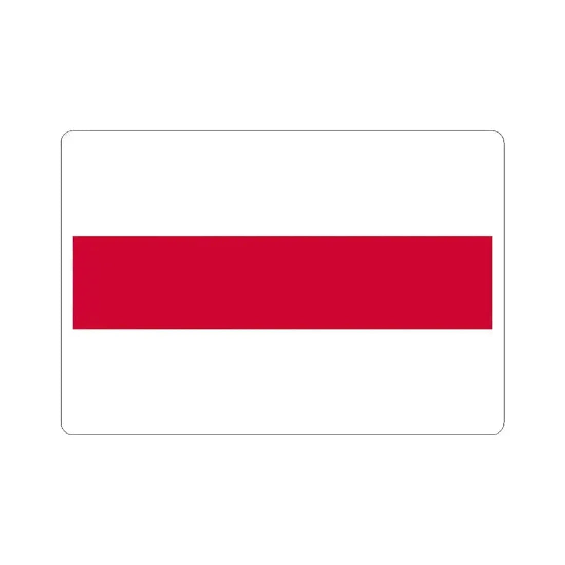 Flag of Belarus 1918-1919 (Belarus) STICKER Vinyl Kiss-Cut Decal 4 Inch White - The Sticker Space
