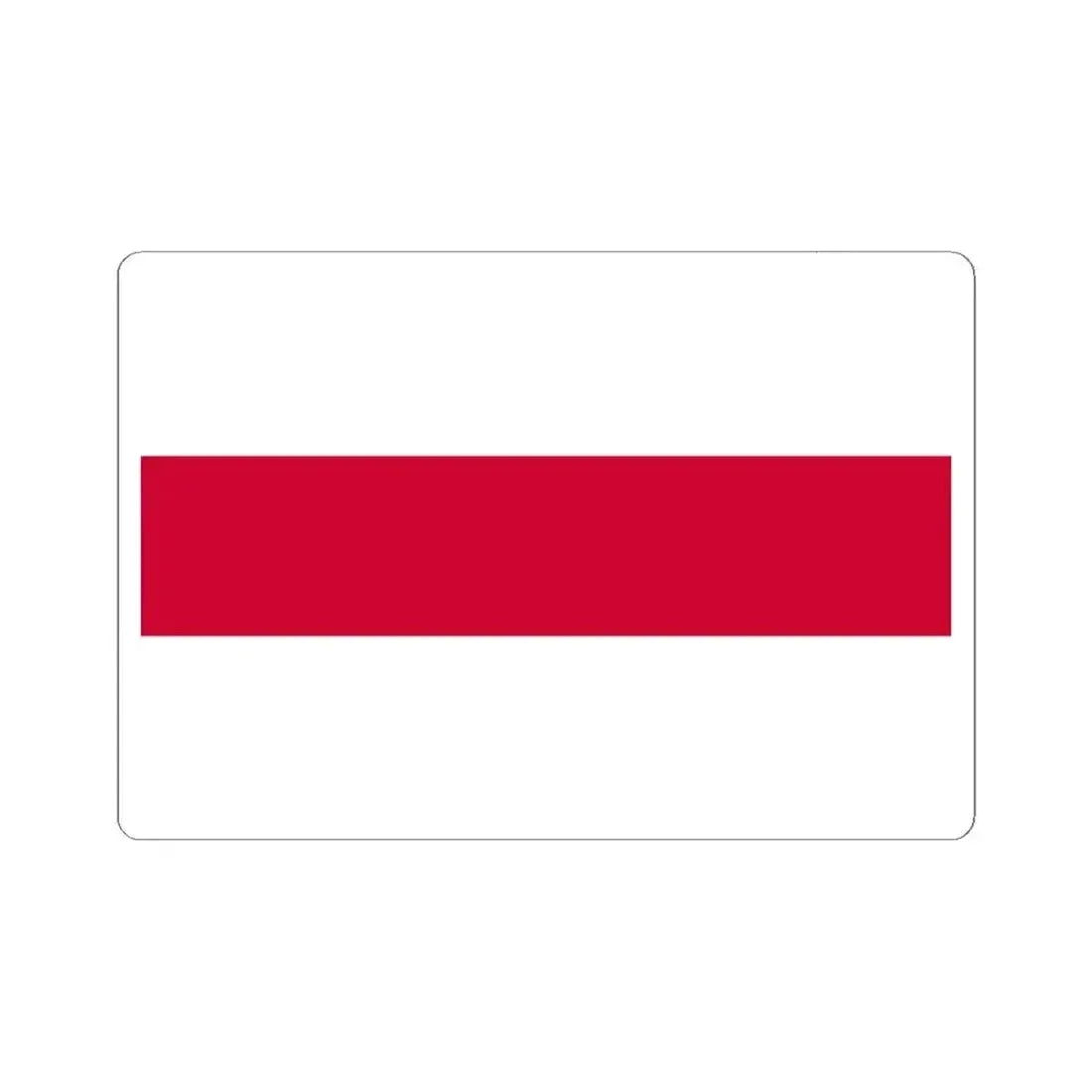 Flag of Belarus 1918-1919 (Belarus) STICKER Vinyl Kiss-Cut Decal 6 Inch White - The Sticker Space