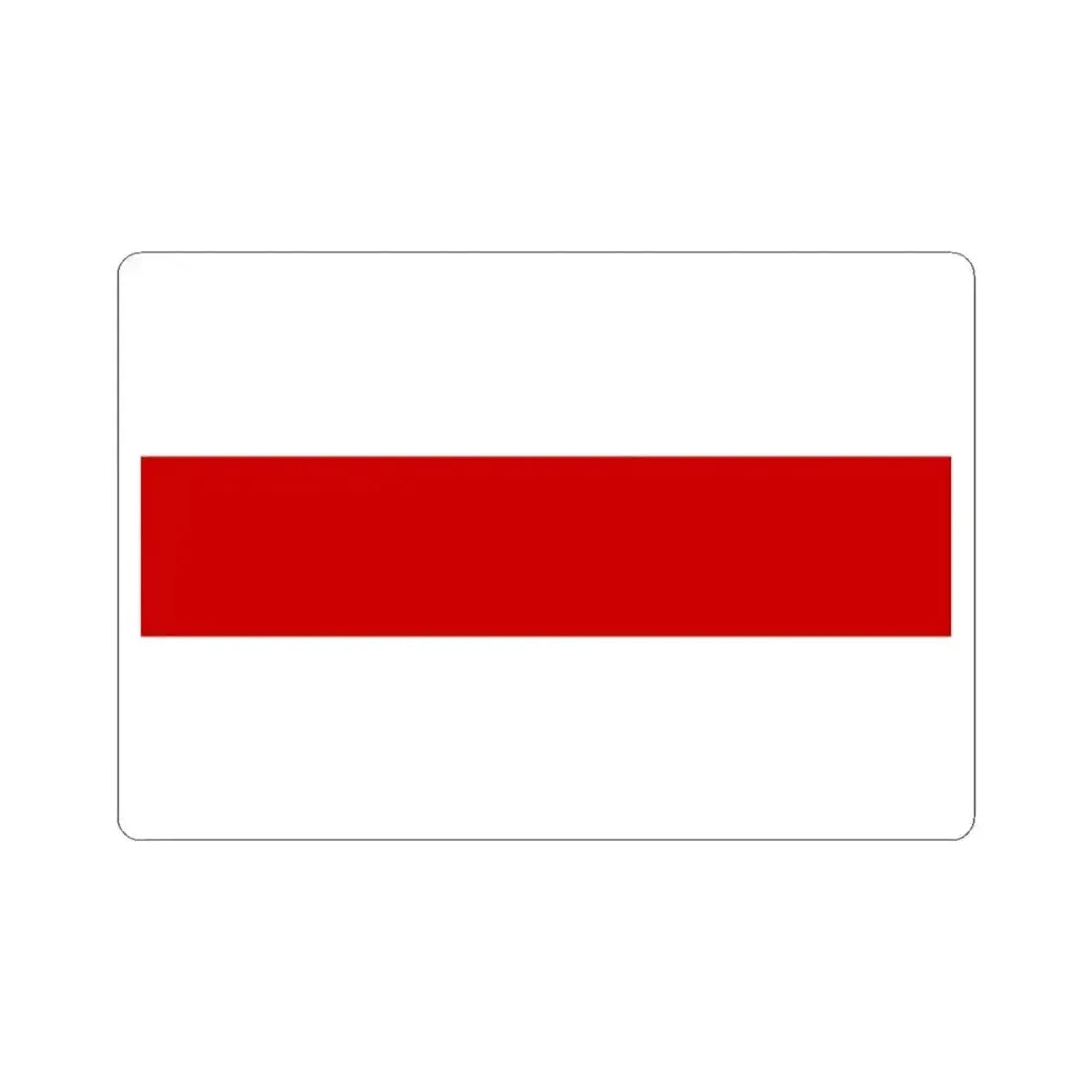 Flag of Belarus 1918 1991-1995 3-2 (Belarus) STICKER Vinyl Kiss-Cut Decal 3 Inch White - The Sticker Space