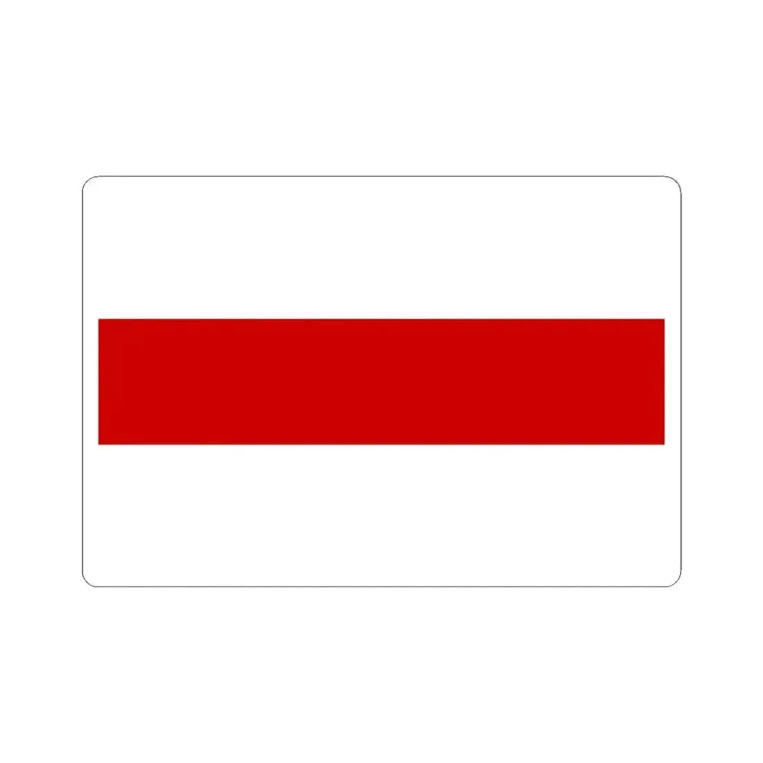 Flag of Belarus 1918 1991-1995 3-2 (Belarus) STICKER Vinyl Kiss-Cut Decal 4 Inch White - The Sticker Space