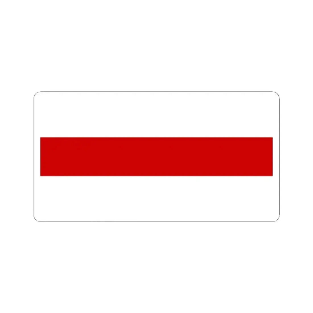 Flag of Belarus 1918 1991-1995 (Belarus) STICKER Vinyl Kiss-Cut Decal 2 Inch White - The Sticker Space