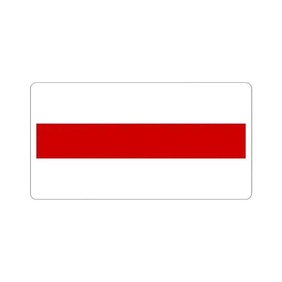 Flag of Belarus 1918 1991-1995 (Belarus) STICKER Vinyl Kiss-Cut Decal 3 Inch White - The Sticker Space