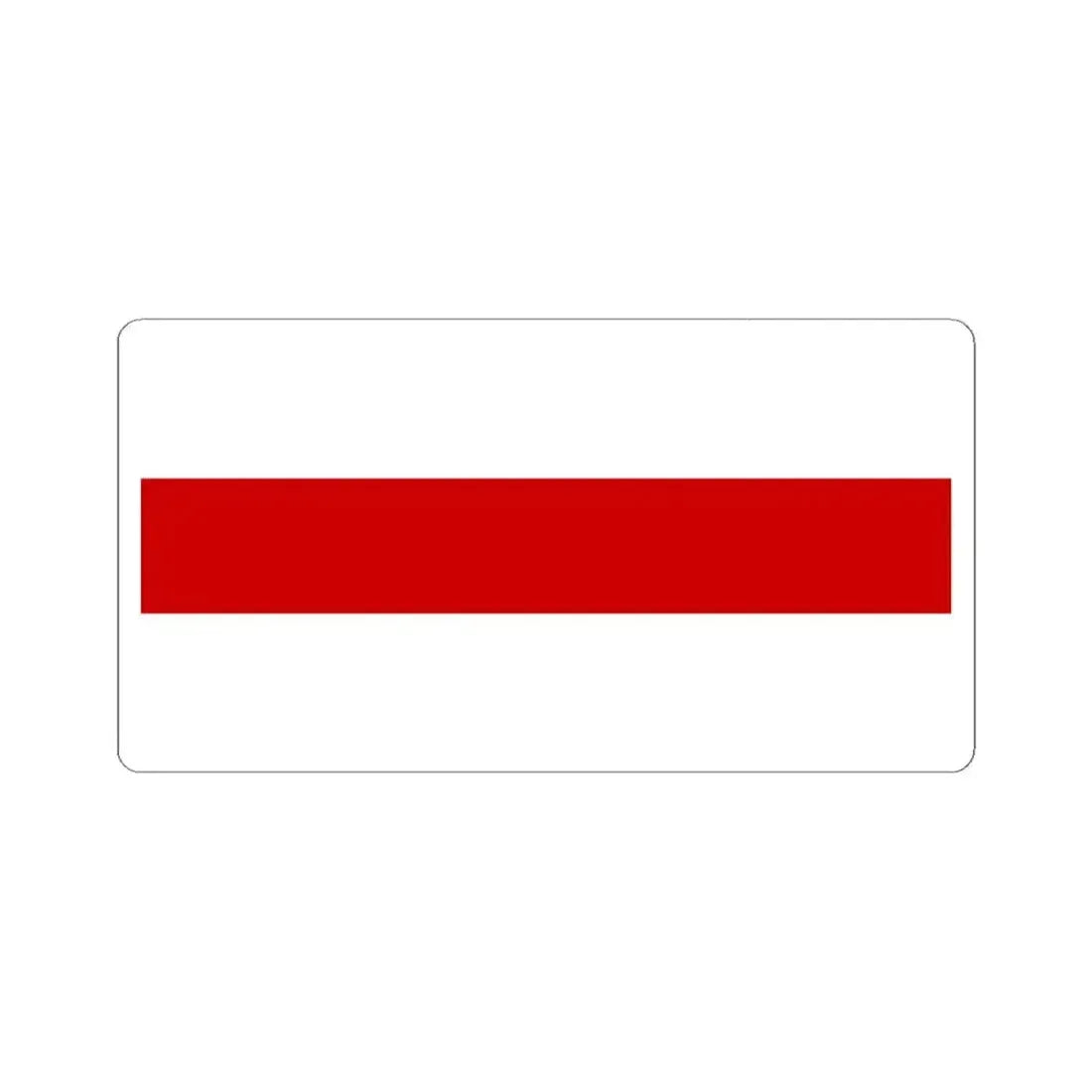 Flag of Belarus 1918 1991-1995 (Belarus) STICKER Vinyl Kiss-Cut Decal 4 Inch White - The Sticker Space