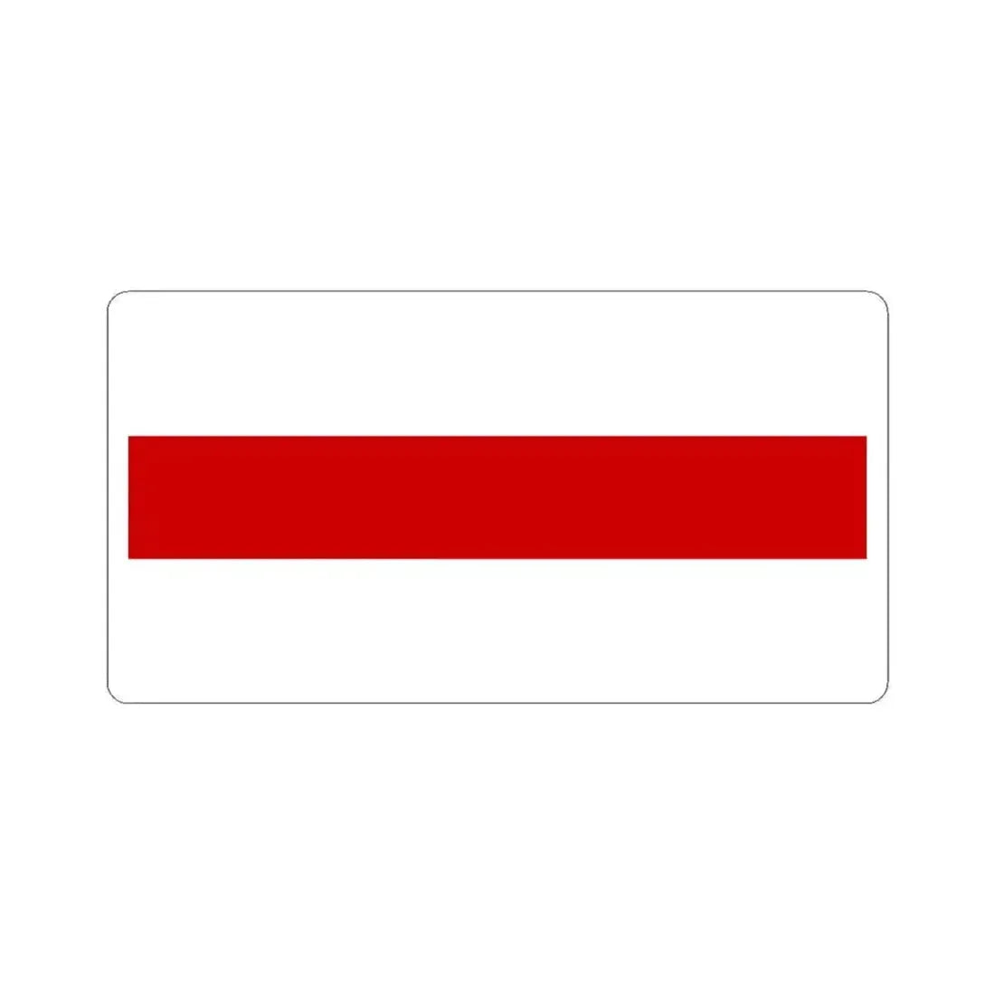 Flag of Belarus 1918 1991-1995 (Belarus) STICKER Vinyl Kiss-Cut Decal 6 Inch White - The Sticker Space