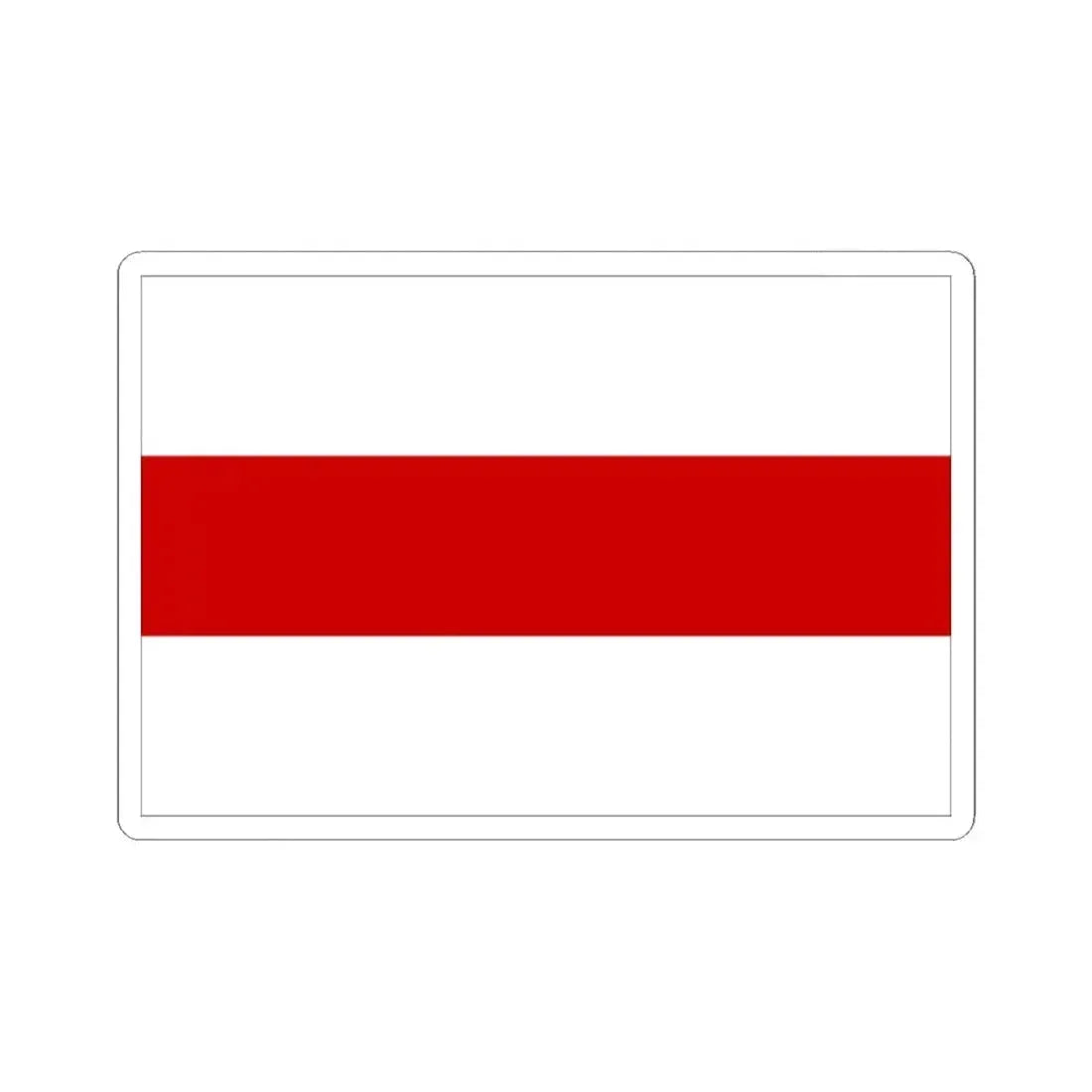Flag of Belarus 1918 1991-1995 with border (Belarus) STICKER Vinyl Kiss-Cut Decal 2 Inch White - The Sticker Space