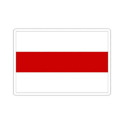 Flag of Belarus 1918 1991-1995 with border (Belarus) STICKER Vinyl Kiss-Cut Decal 3 Inch White - The Sticker Space