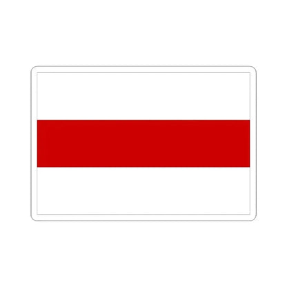 Flag of Belarus 1918 1991-1995 with border (Belarus) STICKER Vinyl Kiss-Cut Decal 4 Inch White - The Sticker Space