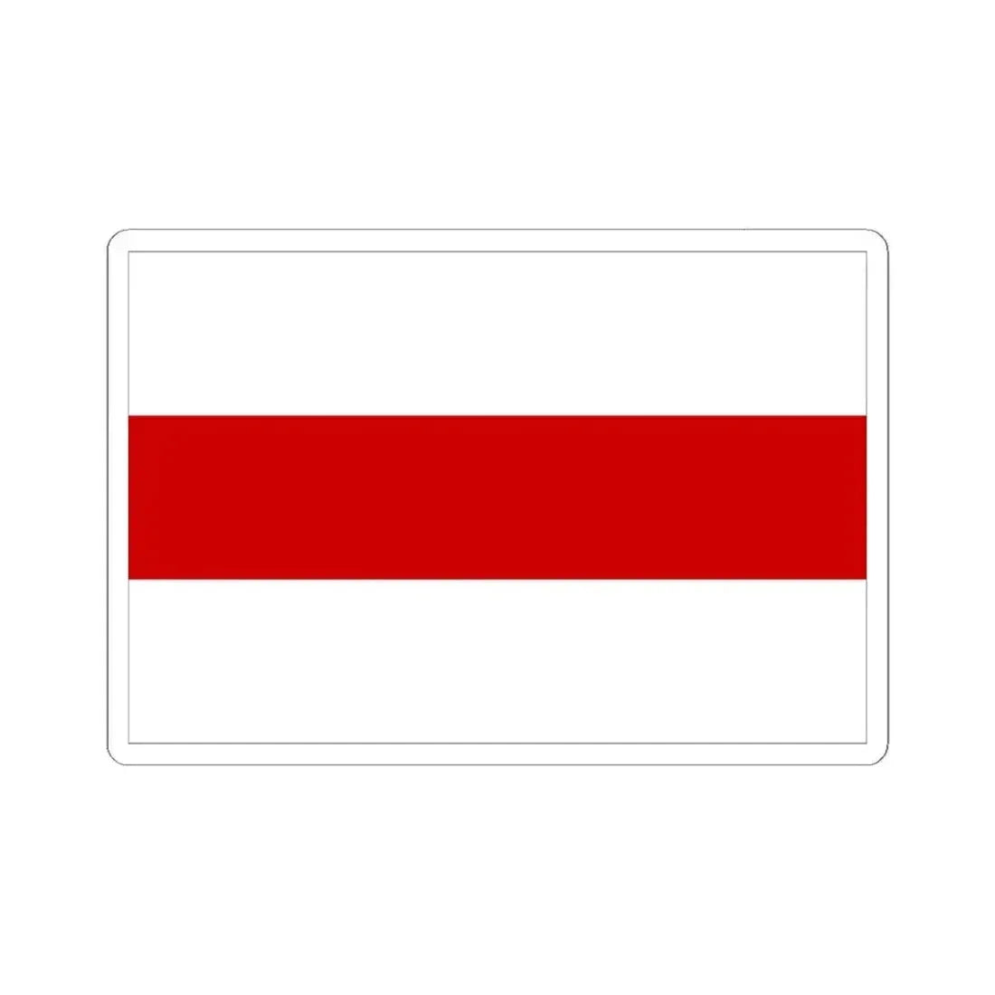 Flag of Belarus 1918 1991-1995 with border (Belarus) STICKER Vinyl Kiss-Cut Decal 6 Inch White - The Sticker Space
