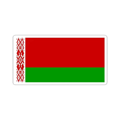 Flag of Belarus 1995-2012 (Belarus) STICKER Vinyl Kiss-Cut Decal 6 Inch White - The Sticker Space