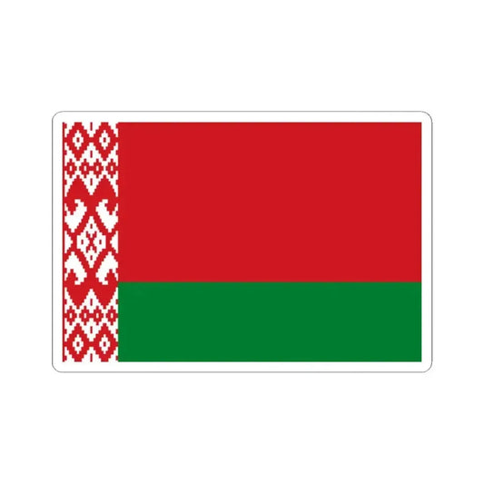 Flag of Belarus 3-2 (Belarus) STICKER Vinyl Kiss-Cut Decal 2 Inch White - The Sticker Space