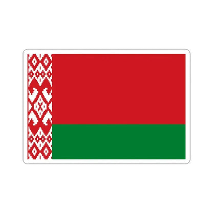 Flag of Belarus 3-2 (Belarus) STICKER Vinyl Kiss-Cut Decal 3 Inch White - The Sticker Space