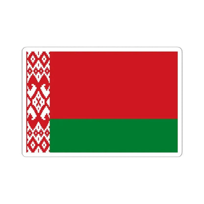 Flag of Belarus 3-2 (Belarus) STICKER Vinyl Kiss-Cut Decal 6 Inch White - The Sticker Space