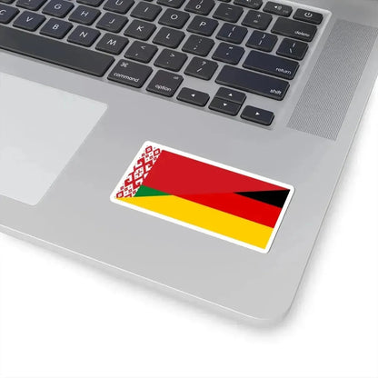 Flag of Belarus and Germany (Belarus) STICKER Vinyl Kiss-Cut Decal - The Sticker Space