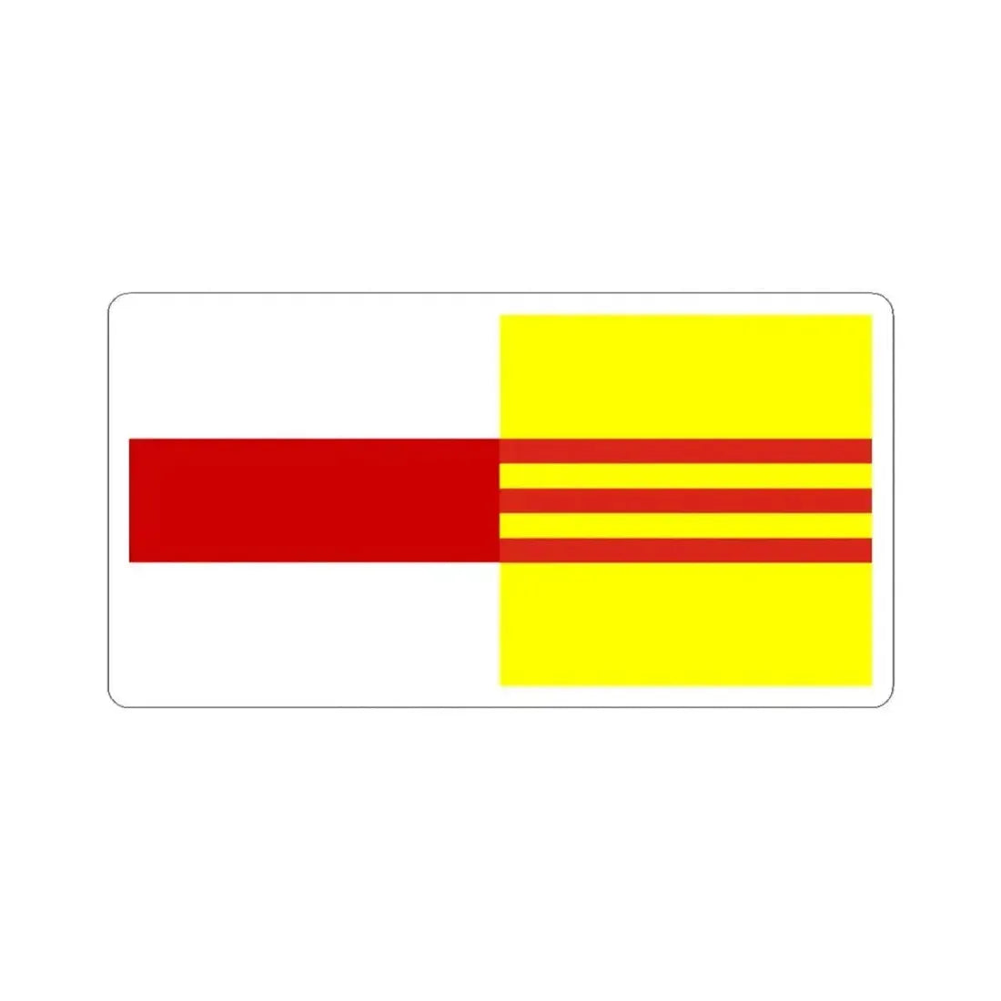 Flag of Belarus and South Vietnam (Belarus) STICKER Vinyl Kiss-Cut Decal 3 Inch White - The Sticker Space
