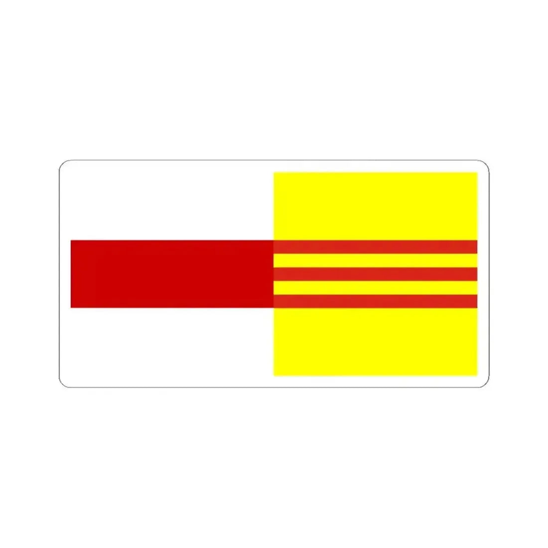 Flag of Belarus and South Vietnam (Belarus) STICKER Vinyl Kiss-Cut Decal 4 Inch White - The Sticker Space