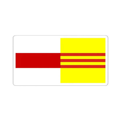 Flag of Belarus and South Vietnam (Belarus) STICKER Vinyl Kiss-Cut Decal 4 Inch White - The Sticker Space
