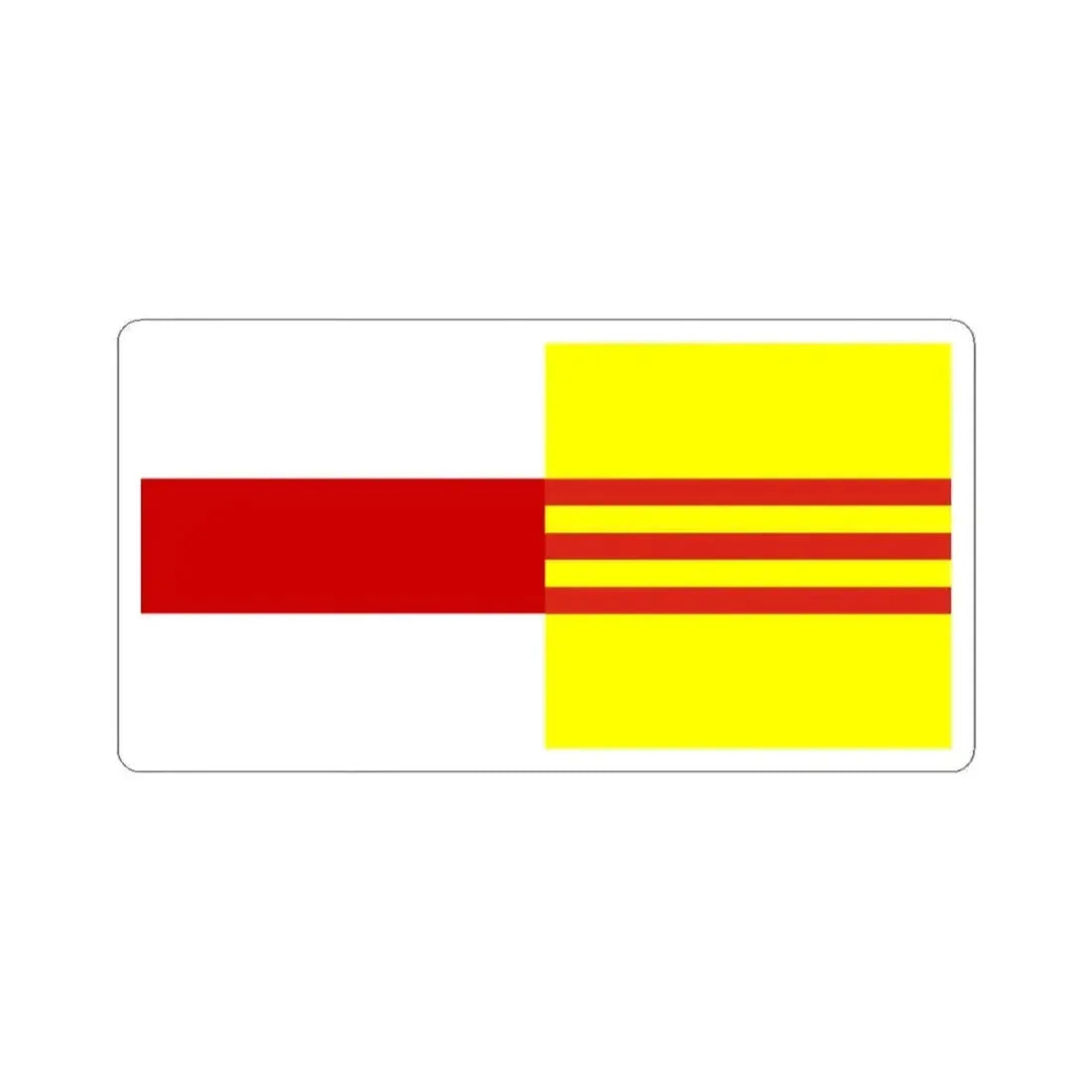 Flag of Belarus and South Vietnam (Belarus) STICKER Vinyl Kiss-Cut Decal 6 Inch White - The Sticker Space