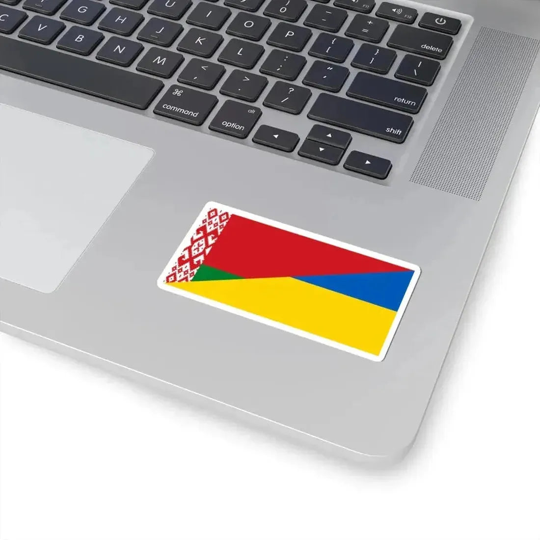 Flag of Belarus and Ukraine (Belarus) STICKER Vinyl Kiss-Cut Decal - The Sticker Space