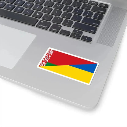 Flag of Belarus and Ukraine (Belarus) STICKER Vinyl Kiss-Cut Decal - The Sticker Space