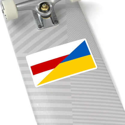 Flag of Belarus and Ukraine Old (Ukraine) STICKER Vinyl Kiss-Cut Decal - The Sticker Space