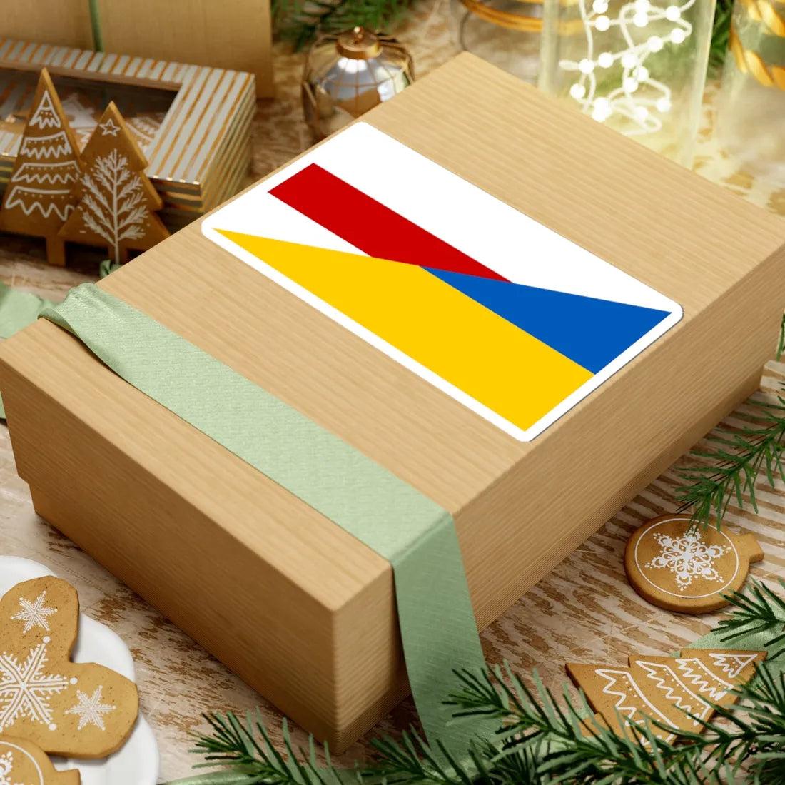 Flag of Belarus and Ukraine Old (Ukraine) STICKER Vinyl Kiss-Cut Decal - The Sticker Space