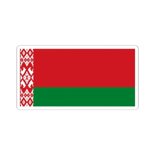 Flag of Belarus (Belarus) STICKER Vinyl Kiss-Cut Decal 2 Inch White - The Sticker Space