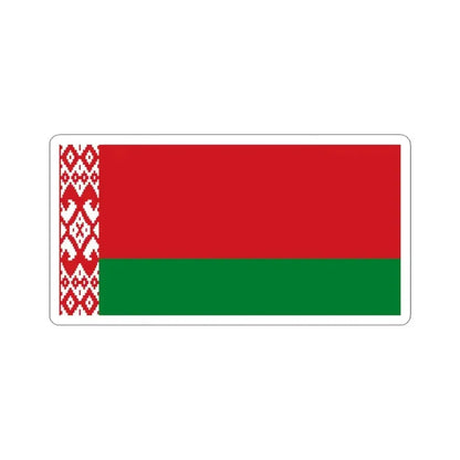 Flag of Belarus (Belarus) STICKER Vinyl Kiss-Cut Decal 6 Inch White - The Sticker Space
