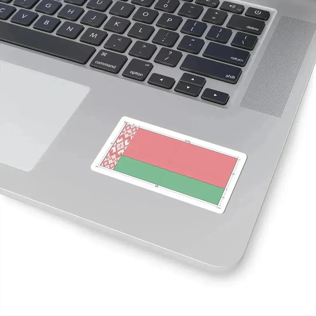 Flag of Belarus construction sheet (Belarus) STICKER Vinyl Kiss-Cut Decal - The Sticker Space