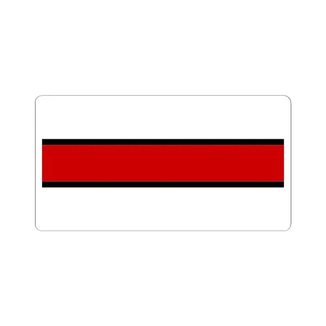 Flag of Belarus government in exile 1919-1925 (Belarus) STICKER Vinyl Kiss-Cut Decal 2 Inch White - The Sticker Space