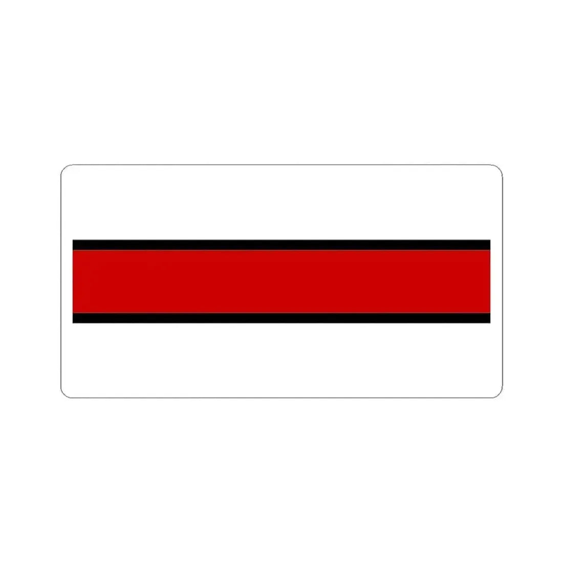 Flag of Belarus government in exile 1919-1925 (Belarus) STICKER Vinyl Kiss-Cut Decal 3 Inch White - The Sticker Space