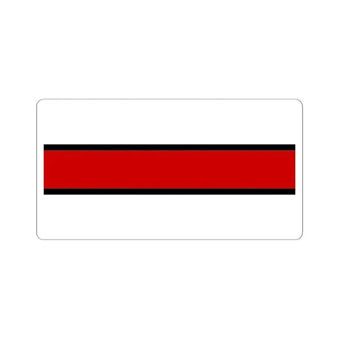 Flag of Belarus government in exile 1919-1925 (Belarus) STICKER Vinyl Kiss-Cut Decal 4 Inch White - The Sticker Space